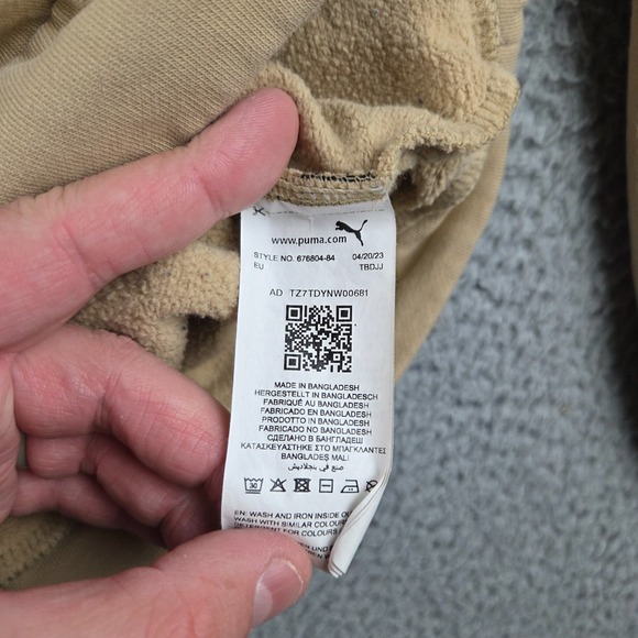 Puma X Hyrox Hoodie Womens L Tan Sweatshirt Pullover Gym Training Workout - Picture 9 of 11